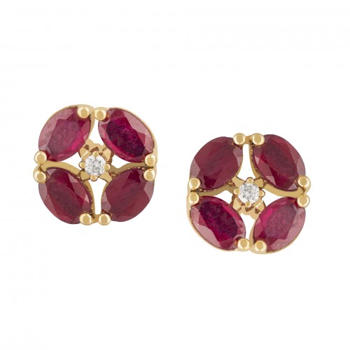 RUBY  EARRING _ RE 5